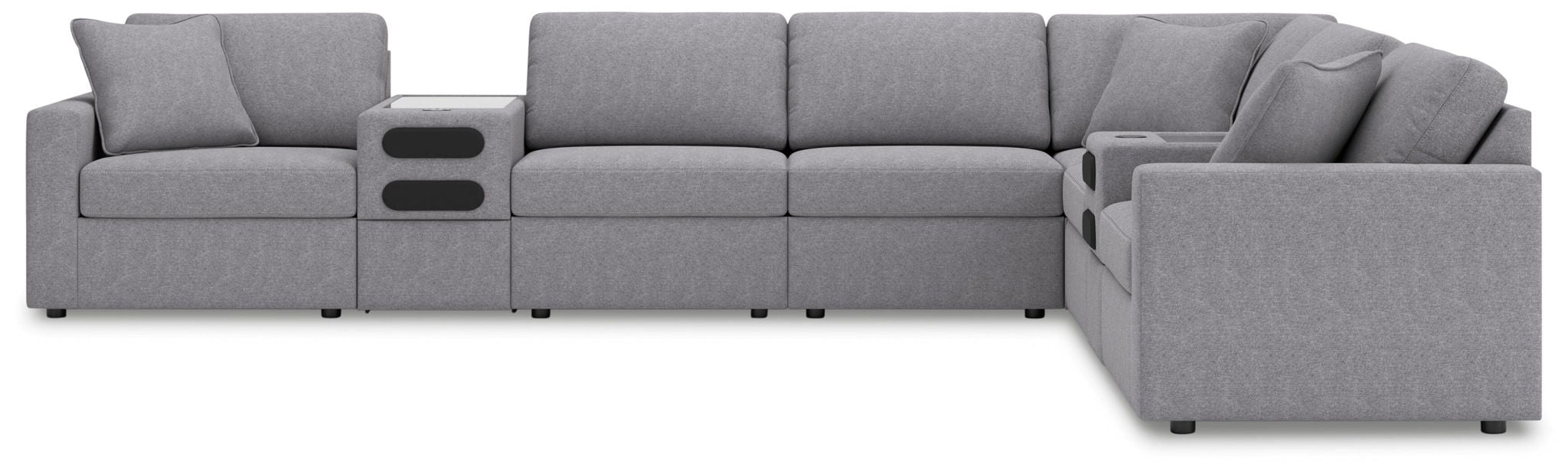 Modmax - Sectional - Granite – Stationary Sectionals by Signature Design by Ashley® at Furniture Wholesale Plus , Nashville furniture store