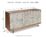 Kerrings - Accent Cabinet - Brown / Black / White – Accent Cabinets by Signature Design by Ashley® at Furniture Wholesale Plus , Nashville furniture store