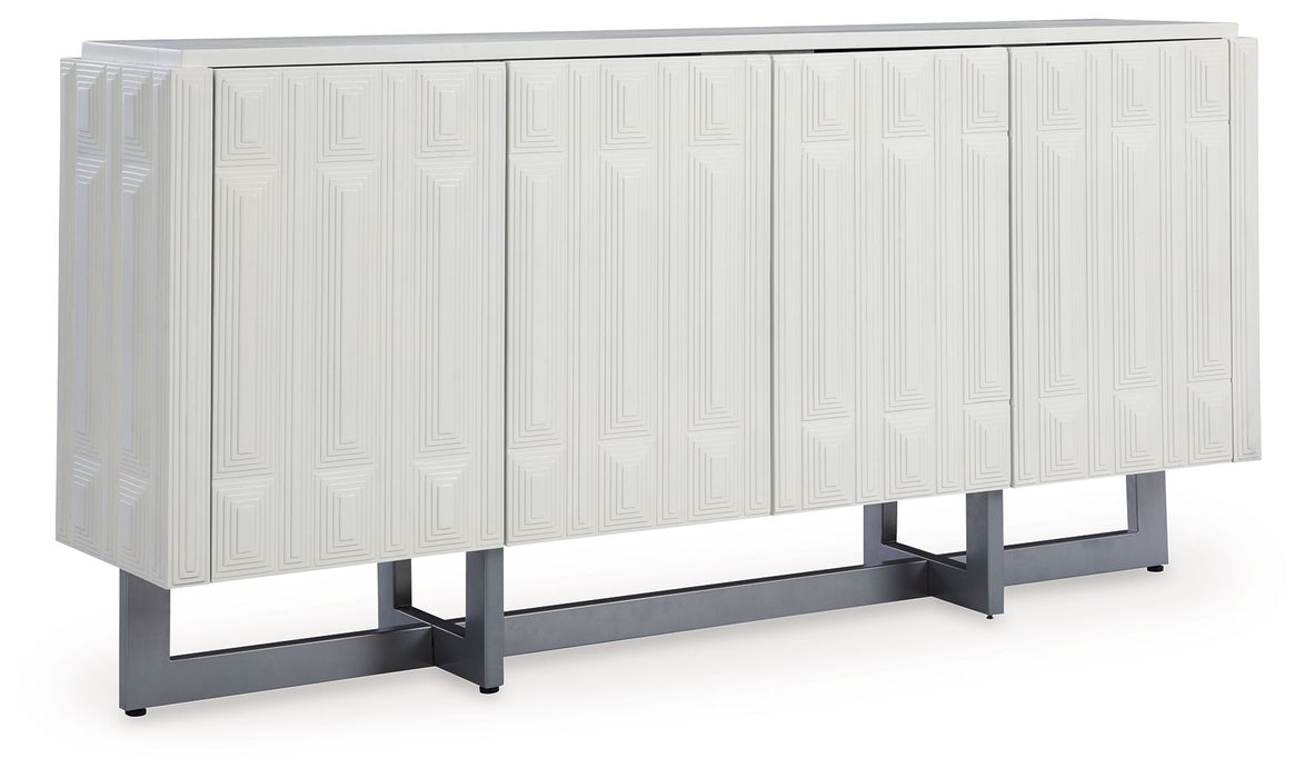 Ornawel - Accent Cabinet - Distressed White – Accent Cabinets by Signature Design by Ashley® at Furniture Wholesale Plus , Nashville furniture store