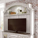 Magnolia Manor - Arched Entertainment Hutch - Antique White – Hutches by Liberty Furniture at Furniture Wholesale Plus , Nashville furniture store