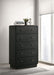 Cavelle - 5-Drawer Chest Of Drawers - Black – Accent Chests by Coaster Fine Furniture at Furniture Wholesale Plus , Nashville furniture store