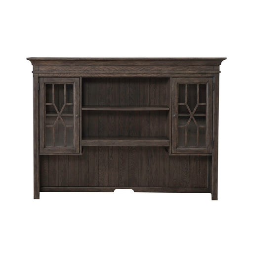 Paradise Valley - Executive Credenza Hutch - Saddle Brown – Hutches by Liberty Furniture at Furniture Wholesale Plus , Nashville furniture store