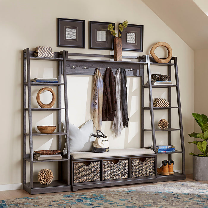 Mill Creek - 3 Piece Wall Unit Set - Peppercorn – Hall Trees by Liberty Furniture at Furniture Wholesale Plus , Nashville furniture store