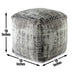 Hazel - Square Pouf - Dark Gray - Premium Accent Poufs from Steve Silver Furniture - Just $109! Shop now at Furniture Wholesale Plus  We are the best furniture store in Nashville, Hendersonville, Goodlettsville, Madison, Antioch, Mount Juliet, Lebanon, Gallatin, Springfield, Murfreesboro, Franklin, Brentwood