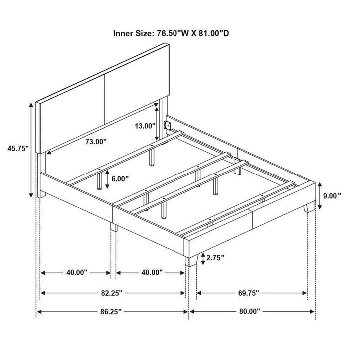 Dorian - Upholstered Panel Bed – Upholstered Beds by CoasterEveryday at Furniture Wholesale Plus , Nashville furniture store