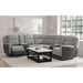 Hornet - 3 Piece Motion Sectional Set With Console – Reclining Sectionals by Elements International at Furniture Wholesale Plus , Nashville furniture store