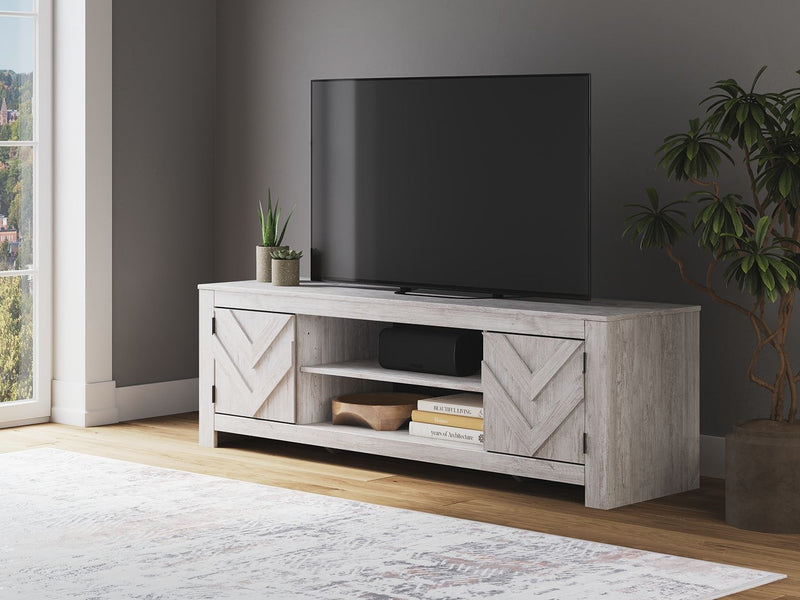 Cayboni - LG TV Stand With Fireplace Option – TV Stands by Signature Design by Ashley® at Furniture Wholesale Plus , Nashville furniture store