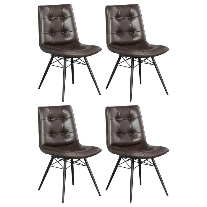 Aiken - Upholstered Dining Side Chair (Set of 4) - Premium Chair Sets from CoasterEssence - Just $679! Shop now at Furniture Wholesale Plus  We are the best furniture store in Nashville, Hendersonville, Goodlettsville, Madison, Antioch, Mount Juliet, Lebanon, Gallatin, Springfield, Murfreesboro, Franklin, Brentwood