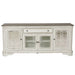 Magnolia Manor - Entertainment TV Stand (Glass Doors) - Antique White – TV Stands by Liberty Furniture at Furniture Wholesale Plus , Nashville furniture store
