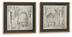 Downyard - Wall Art Set (Set of 2) - Black / Beige – Framed Print Sets by Signature Design by Ashley® at Furniture Wholesale Plus , Nashville furniture store