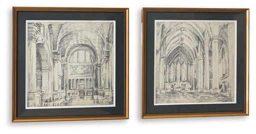 Downyard - Wall Art Set (Set of 2) - Black / Beige – Framed Print Sets by Signature Design by Ashley® at Furniture Wholesale Plus , Nashville furniture store