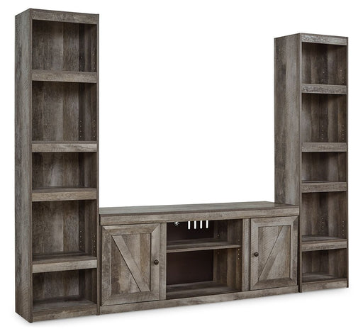 Wynnlow - 3-Piece Entertainment Center - Gray – Entertainment Centers by Signature Design by Ashley® at Furniture Wholesale Plus , Nashville furniture store