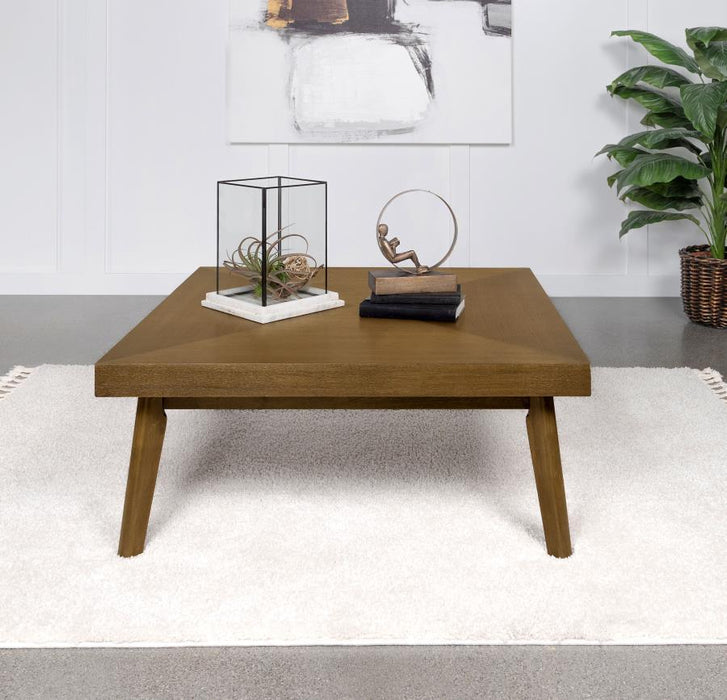 Westerly - Square Wood Coffee Table - Walnut Brown – Coffee Tables by Coaster Fine Furniture at Furniture Wholesale Plus , Nashville furniture store
