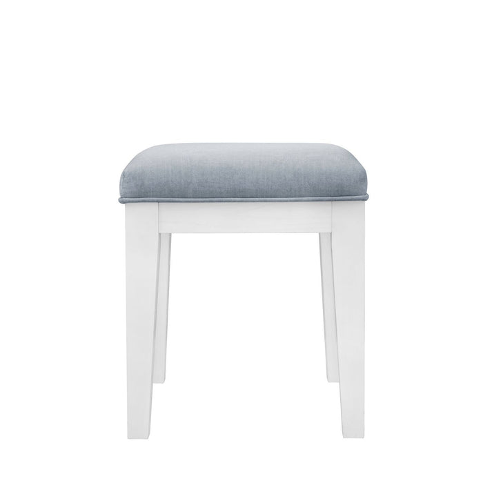 Reflections - Vanity Stool - Pearl White & Rhinestone – Vanity Stools by Liberty Furniture at Furniture Wholesale Plus , Nashville furniture store