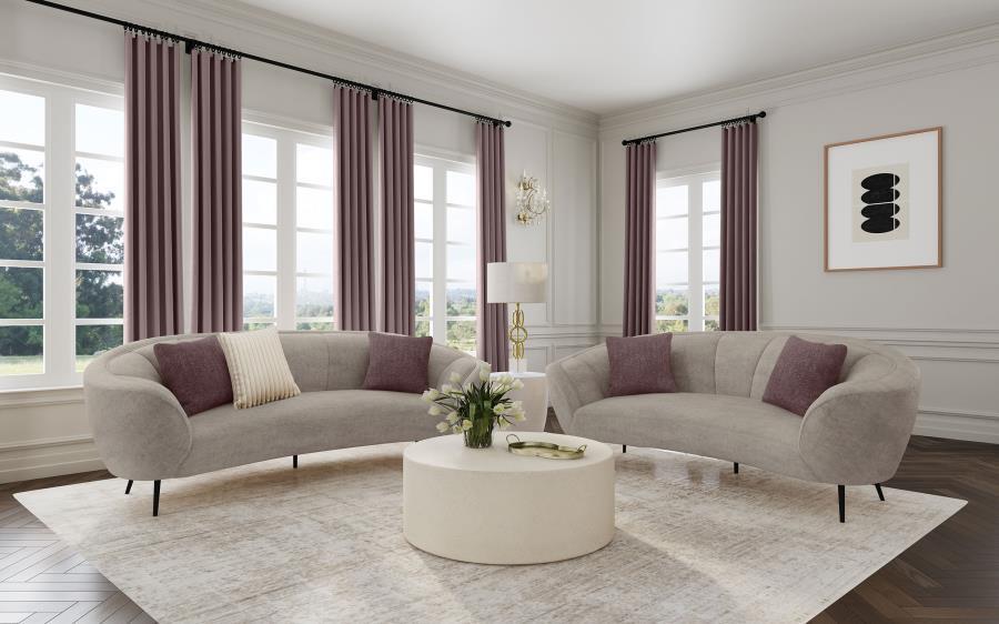 Ellorie - Upholstered Curved Sofa Set - Premium Stationary Sofas & Loveseats from Coaster Fine Furniture - Just $2339! Shop now at Furniture Wholesale Plus  We are the best furniture store in Nashville, Hendersonville, Goodlettsville, Madison, Antioch, Mount Juliet, Lebanon, Gallatin, Springfield, Murfreesboro, Franklin, Brentwood