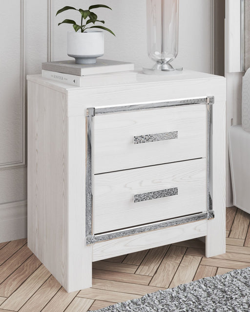 Altyra - Two Drawer Night Stand - White – Accent Nightstands by Signature Design by Ashley® at Furniture Wholesale Plus , Nashville furniture store