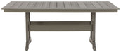 Visola - RECT Dining Table w/Umb OPT - Gray – Dining Tables by Signature Design by Ashley® at Furniture Wholesale Plus , Nashville furniture store