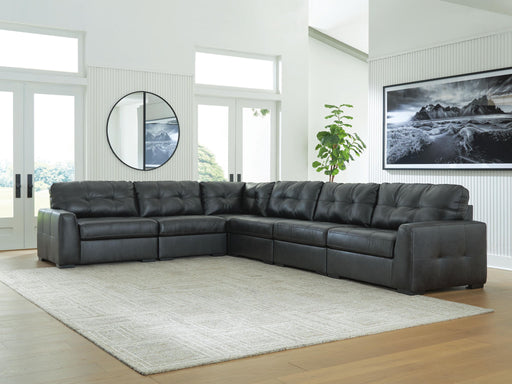 Brindley Pier - 6-Piece Sectional - Fog – Stationary Sectionals by Signature Design by Ashley® at Furniture Wholesale Plus , Nashville furniture store