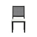 Bahama Breeze - Fabric Dining Chair (Set of 2) - White / Black – Chair Sets by Elements International at Furniture Wholesale Plus , Nashville furniture store
