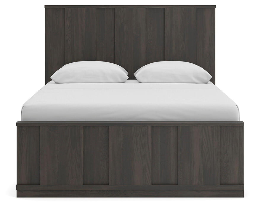 Shaehartin - Queen Panel Platform Bed - Dark Brown – Platform Beds by Signature Design by Ashley® at Furniture Wholesale Plus , Nashville furniture store
