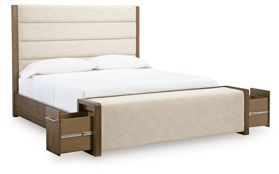 Marxmore - Upholstered Storage Bed – Storage Beds by Benchcraft® at Furniture Wholesale Plus , Nashville furniture store