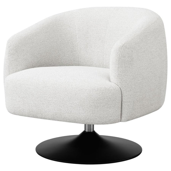 Dave - Upholstered Barrel Back Swivel Club Chair - Beige - Premium Swivel Chairs from CoasterElevations - Just $479! Shop now at Furniture Wholesale Plus  We are the best furniture store in Nashville, Hendersonville, Goodlettsville, Madison, Antioch, Mount Juliet, Lebanon, Gallatin, Springfield, Murfreesboro, Franklin, Brentwood