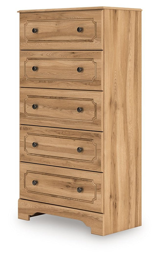 Aleaport - Warm Brown - Five Drawer Chest - Premium Accent Chests from Signature Design by Ashley® - Just $358! Shop now at Furniture Wholesale Plus  We are the best furniture store in Nashville, Hendersonville, Goodlettsville, Madison, Antioch, Mount Juliet, Lebanon, Gallatin, Springfield, Murfreesboro, Franklin, Brentwood