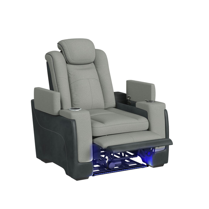 Lantana - Power Motion Recliner With Power Headrest, LED , Wireless Charger And Cup Holder – Reclining Chairs by Elements International at Furniture Wholesale Plus , Nashville furniture store