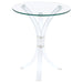 Laning - Round Glass Top Acrylic Side Table - Clear – Side Tables by CoasterEveryday at Furniture Wholesale Plus , Nashville furniture store