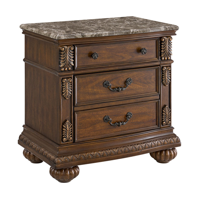 Cadenza - Nightstand With USB-C - Brown – Nightstands w/ Charging Stations by Elements International at Furniture Wholesale Plus , Nashville furniture store