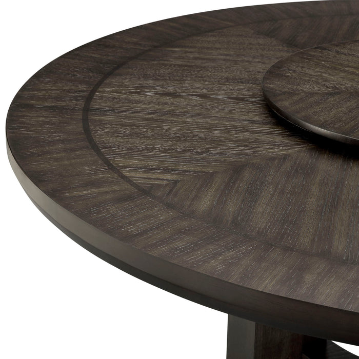 Jeffries - Round Table With Lazy Susan - Espresso - Premium Dining Tables from Crown Mark - Just $729! Shop now at Furniture Wholesale Plus  We are the best furniture store in Nashville, Hendersonville, Goodlettsville, Madison, Antioch, Mount Juliet, Lebanon, Gallatin, Springfield, Murfreesboro, Franklin, Brentwood