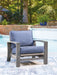 Half Moon Beach - Spring Lounge Chair - Blue / Gray – Lounge Chairs by Signature Design by Ashley® at Furniture Wholesale Plus , Nashville furniture store