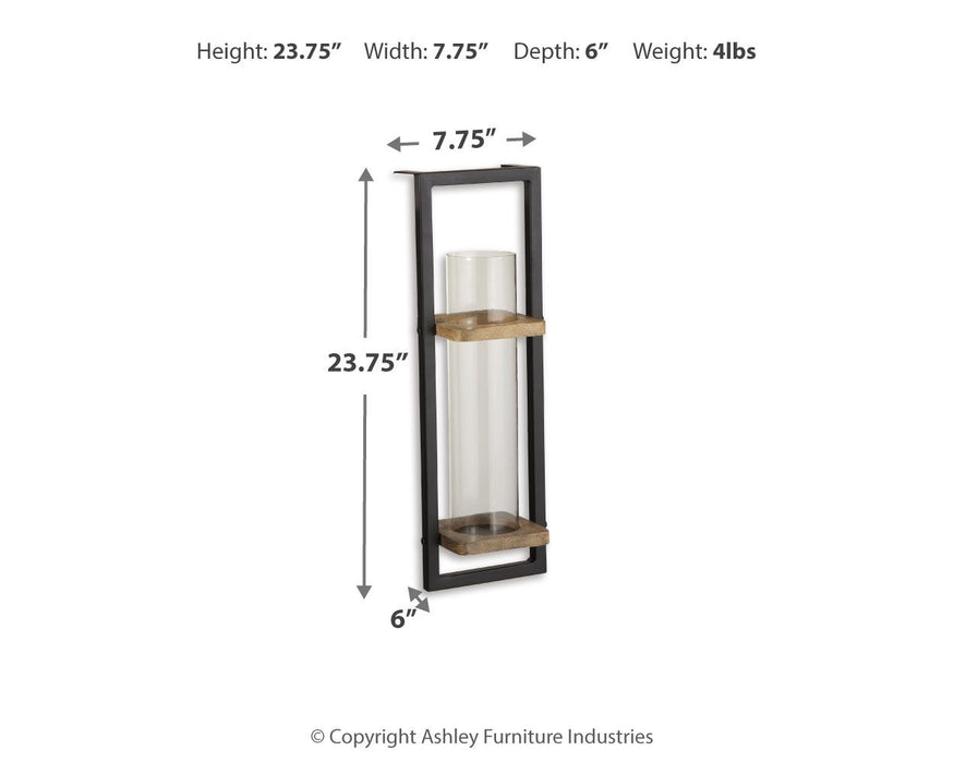 Colburn - Wall Sconce - Natural / Black – Sconces by Signature Design by Ashley® at Furniture Wholesale Plus , Nashville furniture store
