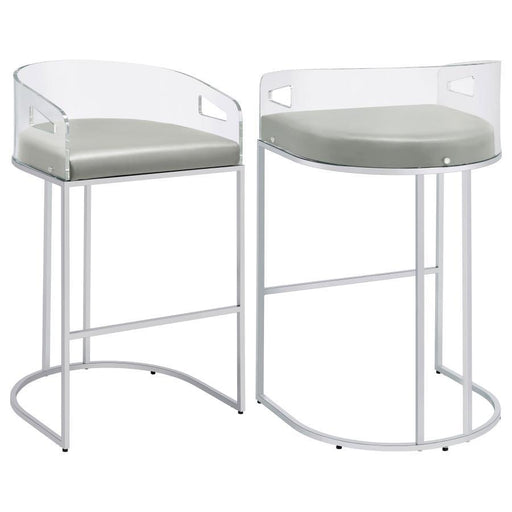Thermosolis - Clear Acrylic Chair (Set of 2) - Premium Stool Sets from CoasterElevations - Just $589! Shop now at Furniture Wholesale Plus  We are the best furniture store in Nashville, Hendersonville, Goodlettsville, Madison, Antioch, Mount Juliet, Lebanon, Gallatin, Springfield, Murfreesboro, Franklin, Brentwood