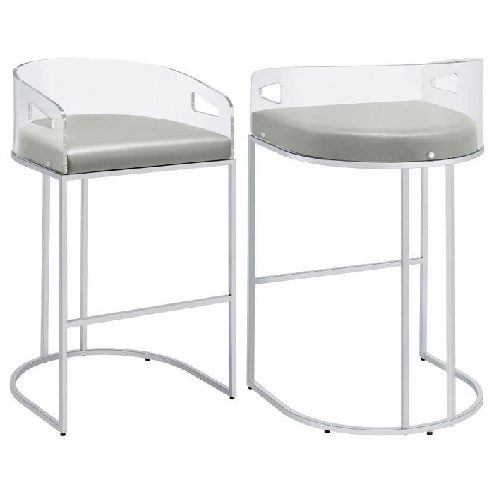 Thermosolis - Clear Acrylic Chair (Set of 2) - Premium Stool Sets from CoasterElevations - Just $589! Shop now at Furniture Wholesale Plus  We are the best furniture store in Nashville, Hendersonville, Goodlettsville, Madison, Antioch, Mount Juliet, Lebanon, Gallatin, Springfield, Murfreesboro, Franklin, Brentwood