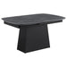 Potero - Faux Marble Extension Leaf Dining Table - Black - Premium Dining Tables with Extensions from Coaster Fine Furniture - Just $1149! Shop now at Furniture Wholesale Plus  We are the best furniture store in Nashville, Hendersonville, Goodlettsville, Madison, Antioch, Mount Juliet, Lebanon, Gallatin, Springfield, Murfreesboro, Franklin, Brentwood