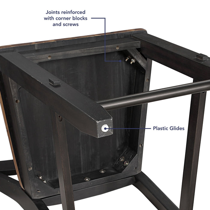 Bermuda - Counter Stool (Set of 2) - Black - Premium Stool Sets from Steve Silver Furniture - Just $309! Shop now at Furniture Wholesale Plus  We are the best furniture store in Nashville, Hendersonville, Goodlettsville, Madison, Antioch, Mount Juliet, Lebanon, Gallatin, Springfield, Murfreesboro, Franklin, Brentwood