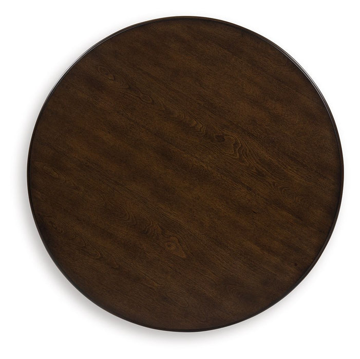 Frallyn - Round End Table - Dark Brown – End Tables by Signature Design by Ashley® at Furniture Wholesale Plus , Nashville furniture store