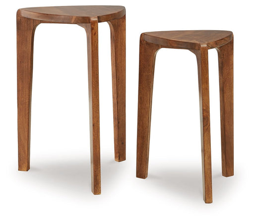 Brynnleigh - Accent Table Set (Set of 2) - Medium Brown – Table Sets by Signature Design by Ashley® at Furniture Wholesale Plus , Nashville furniture store