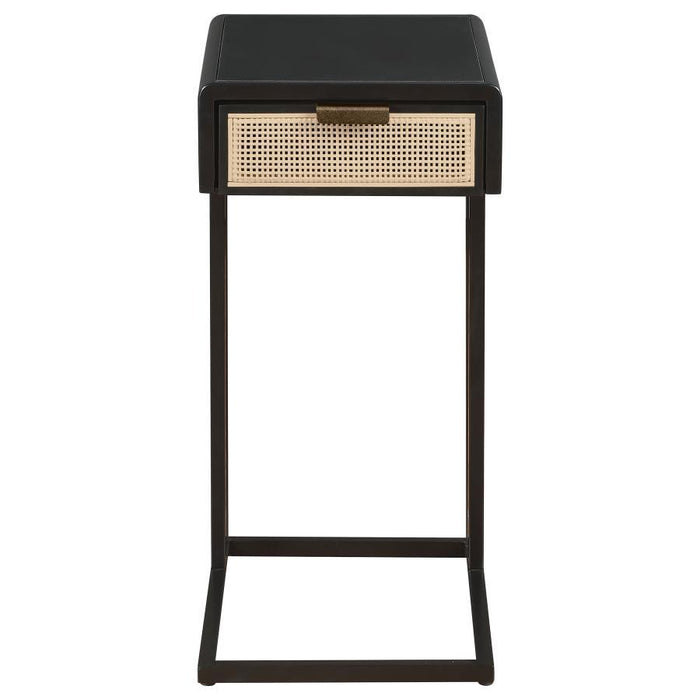 Amherst - 1-Drawer Radio Weave Cane Metal Side Table – Side Tables by Coaster Fine Furniture at Furniture Wholesale Plus , Nashville furniture store