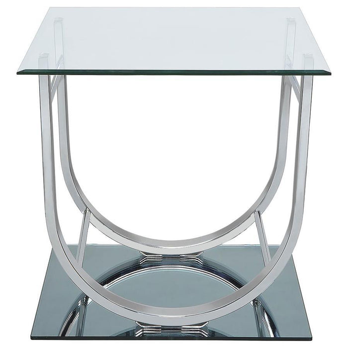 Danville - Rectangular U-Shaped Glass Top Table – End Tables by CoasterEssence at Furniture Wholesale Plus , Nashville furniture store