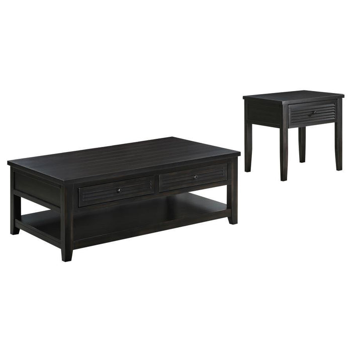 Concord - Coffee And End Table Set Distressed – Table Sets by Coaster Fine Furniture at Furniture Wholesale Plus , Nashville furniture store