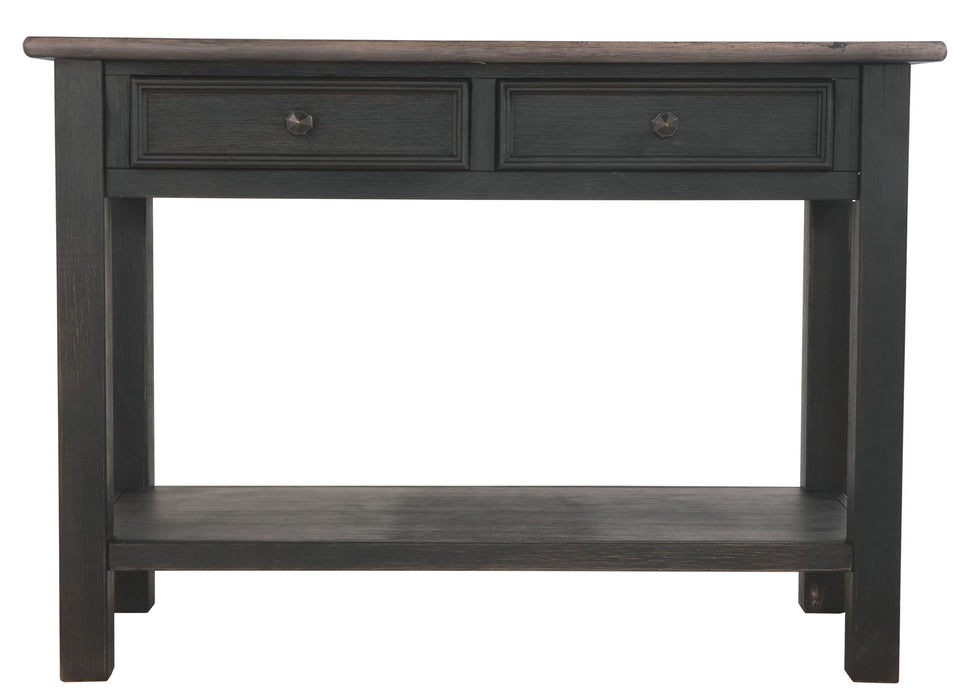 Tyler Creek - Sofa Table - Grayish Brown / Black – Sofa Tables by Signature Design by Ashley® at Furniture Wholesale Plus , Nashville furniture store