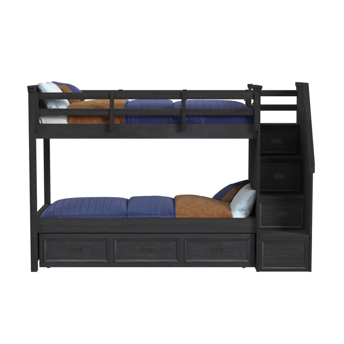 Hampton Kids - Bunk With Staircase And Trundle – Bunk Beds by Elements International at Furniture Wholesale Plus , Nashville furniture store
