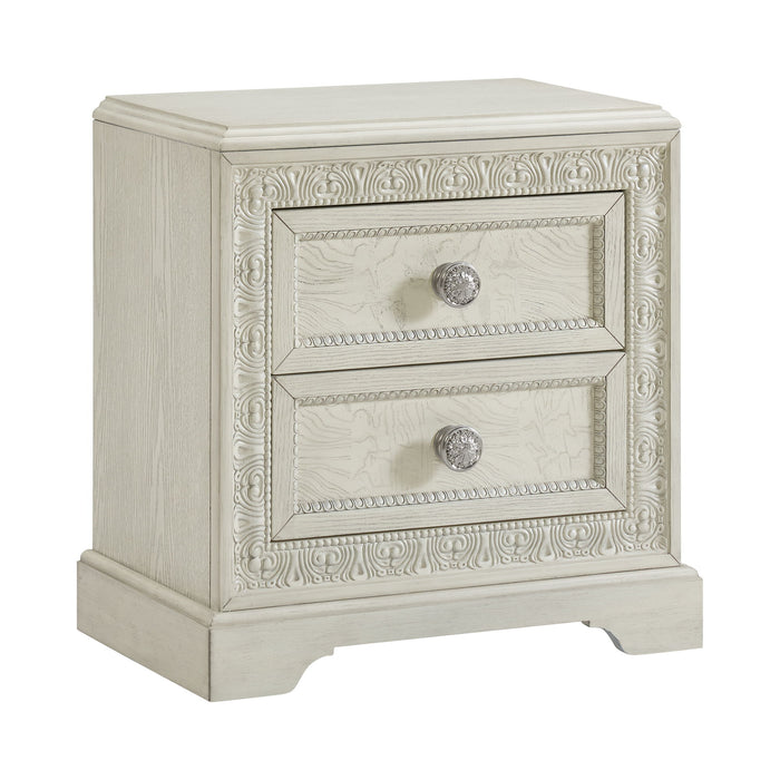 Romilly - Nightstand With USB - White – Nightstands w/ Charging Stations by Elements International at Furniture Wholesale Plus , Nashville furniture store