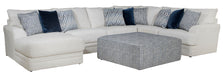 Polaris - Sectional With Comfort Coil Seating And Accent Pillows Included – Stationary Sectionals by Jackson at Furniture Wholesale Plus , Nashville furniture store