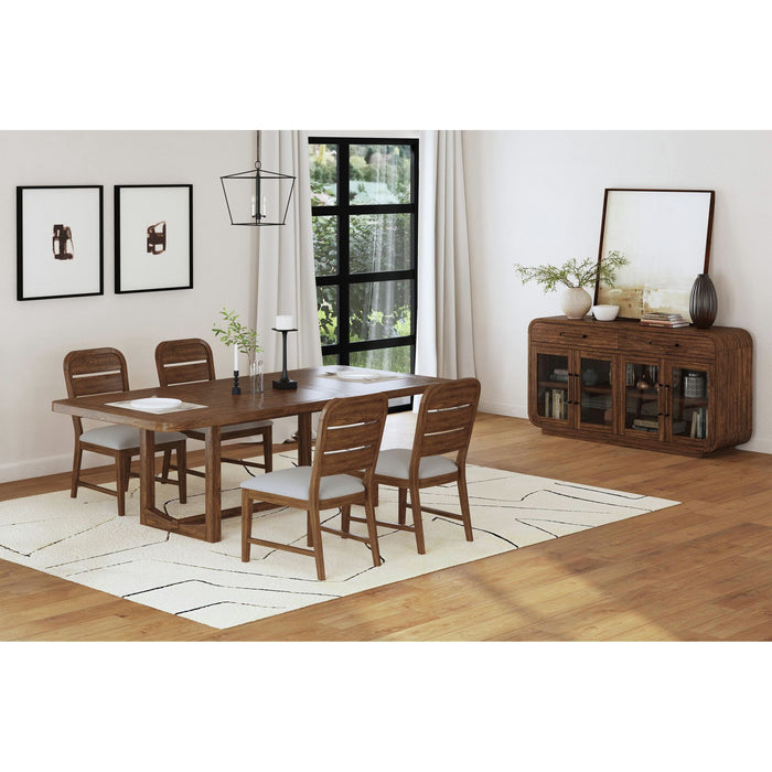 Glinda - Dining Table With 18" Leaf - Brown – Dining Tables with Extensions by Elements International at Furniture Wholesale Plus , Nashville furniture store