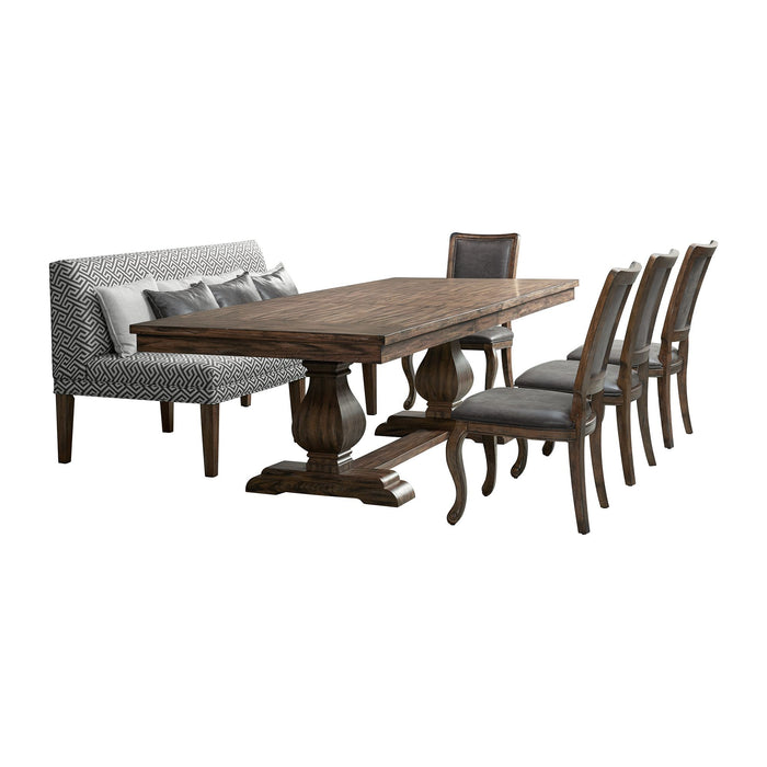 Gramercy - Dining Set – 6 Piece Dining Room Sets by Elements International at Furniture Wholesale Plus , Nashville furniture store