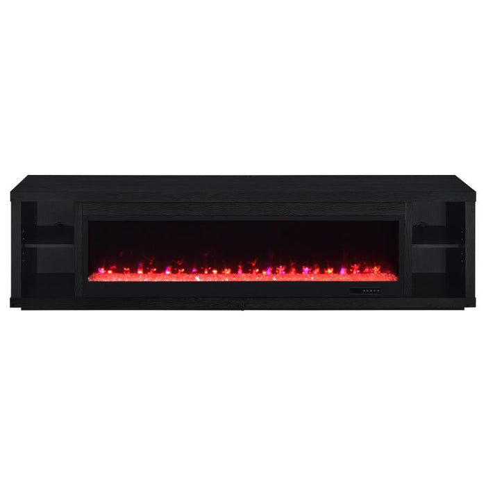 Deiter - 79" TV Stand Fireplace Media Console - Black – Fireplace TV Stands by Coaster Fine Furniture at Furniture Wholesale Plus , Nashville furniture store