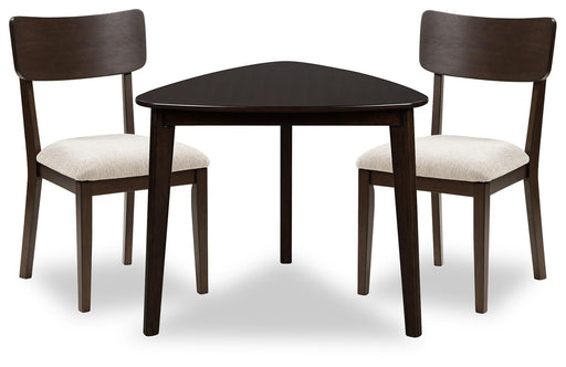Shorbyn - 3 Pc. - Dining Table And 2 Chairs - Merlot – 3 Piece Dining Room Sets by Signature Design by Ashley® at Furniture Wholesale Plus , Nashville furniture store